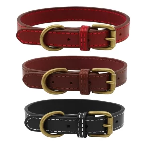 Pure Cowhide Pet Training Collar - S | L | XL
