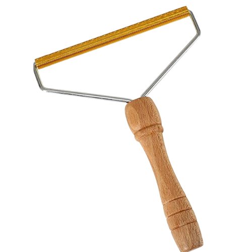 Wooden Roller Pet Hair Remover for Effortless Cleaning