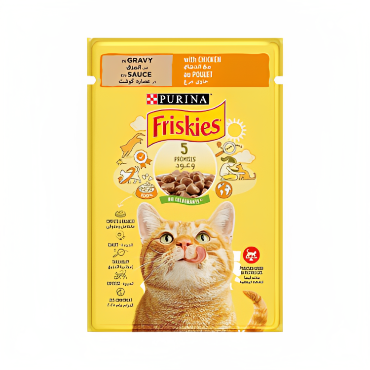Purina Friskies Wet Cat Food with Chicken 85g - Pet City Shop